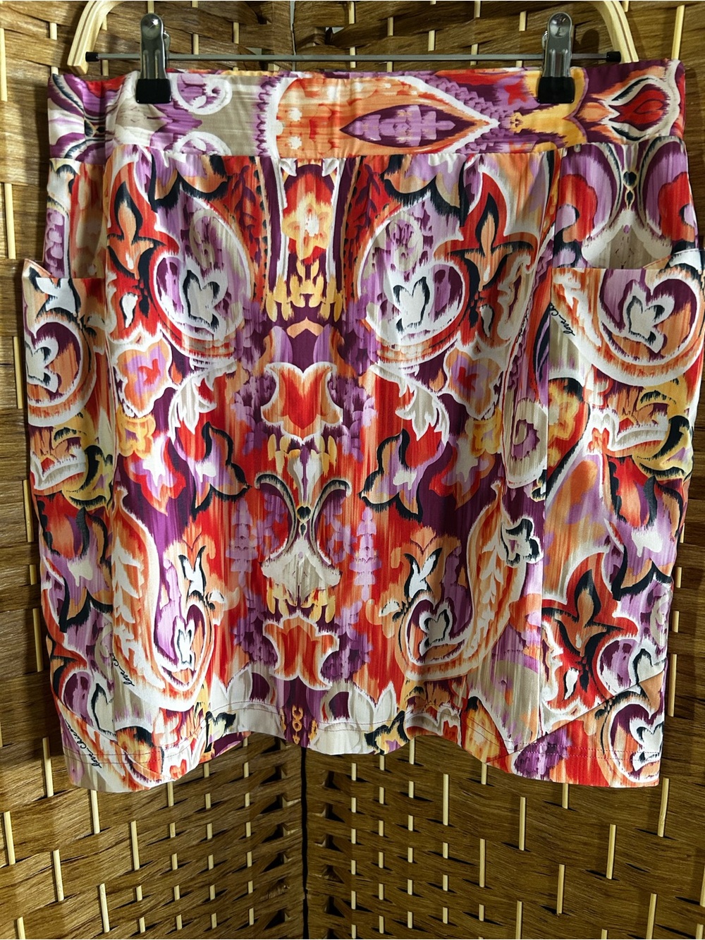 Colorful Paisley Skort Size 12 Golf Tennis Pickleball Athletic Chico’s